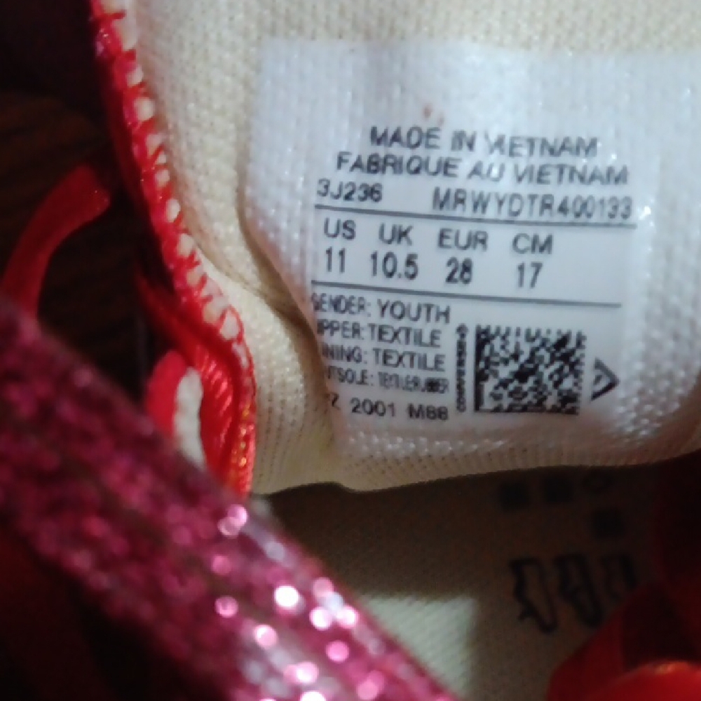 Converse Red All Star Sneakers with Rhinestones - Picture 6 of 8